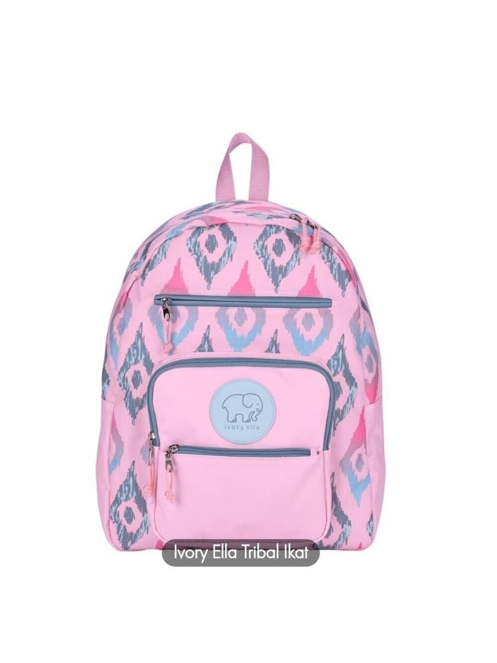 Ivory Ella Pink Tribal Backpack with Padded Straps